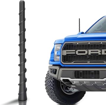 Short Flexible Rubber Antenna Replacement for Ford F-150 2009-2026, 7 Inch Car Antenna, Optimized FM/AM Radio Reception, Car Wash Safe
