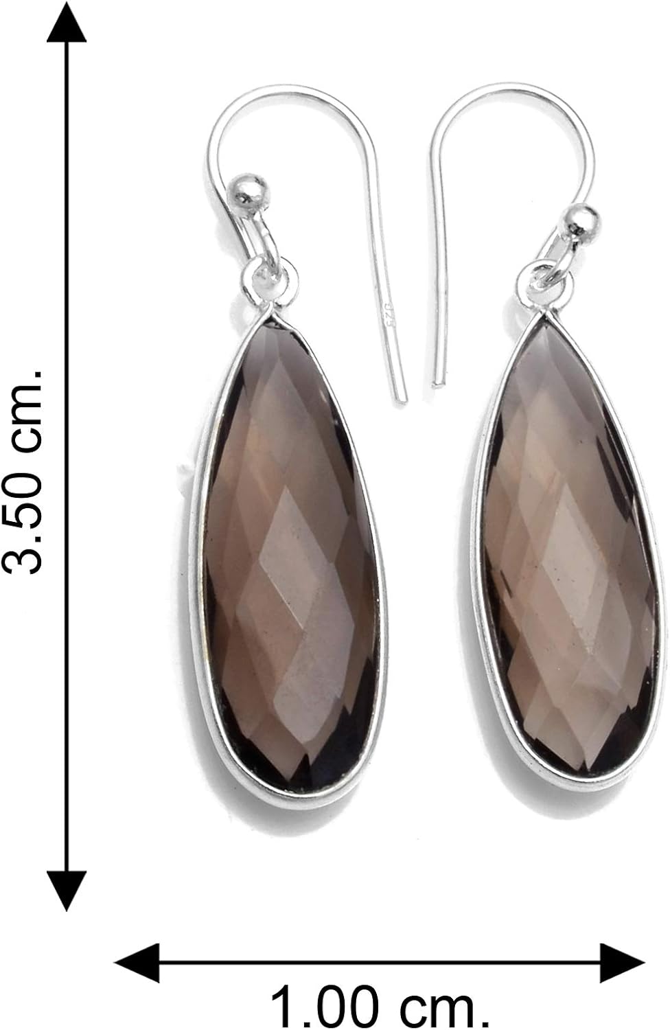 Silver Palace 925 Sterling Silver Natural Gemstone Earrings for Women