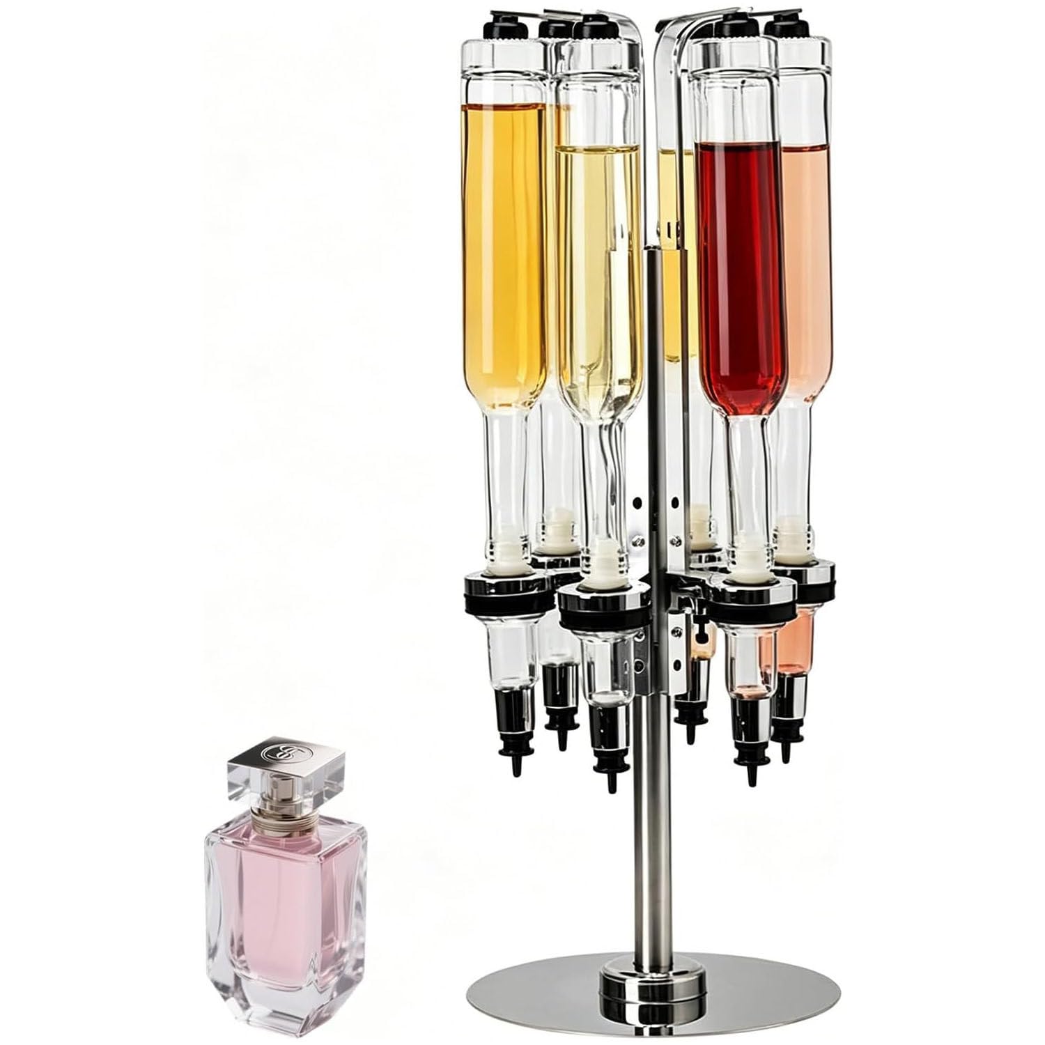 Dispensador Manual de perfumes con dosificador y Vasos 6heads(Rot)