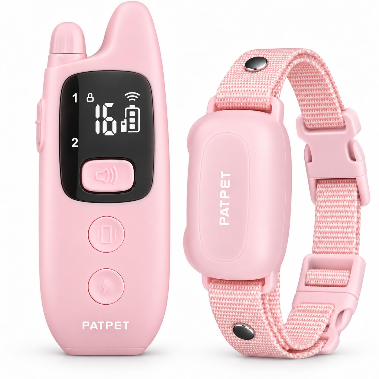 PATPET Dog Shock Collar with Remote - Waterproof Dog Training Collar for Small Medium Large Dogs with Beep, Vibration and 16 Static Levels