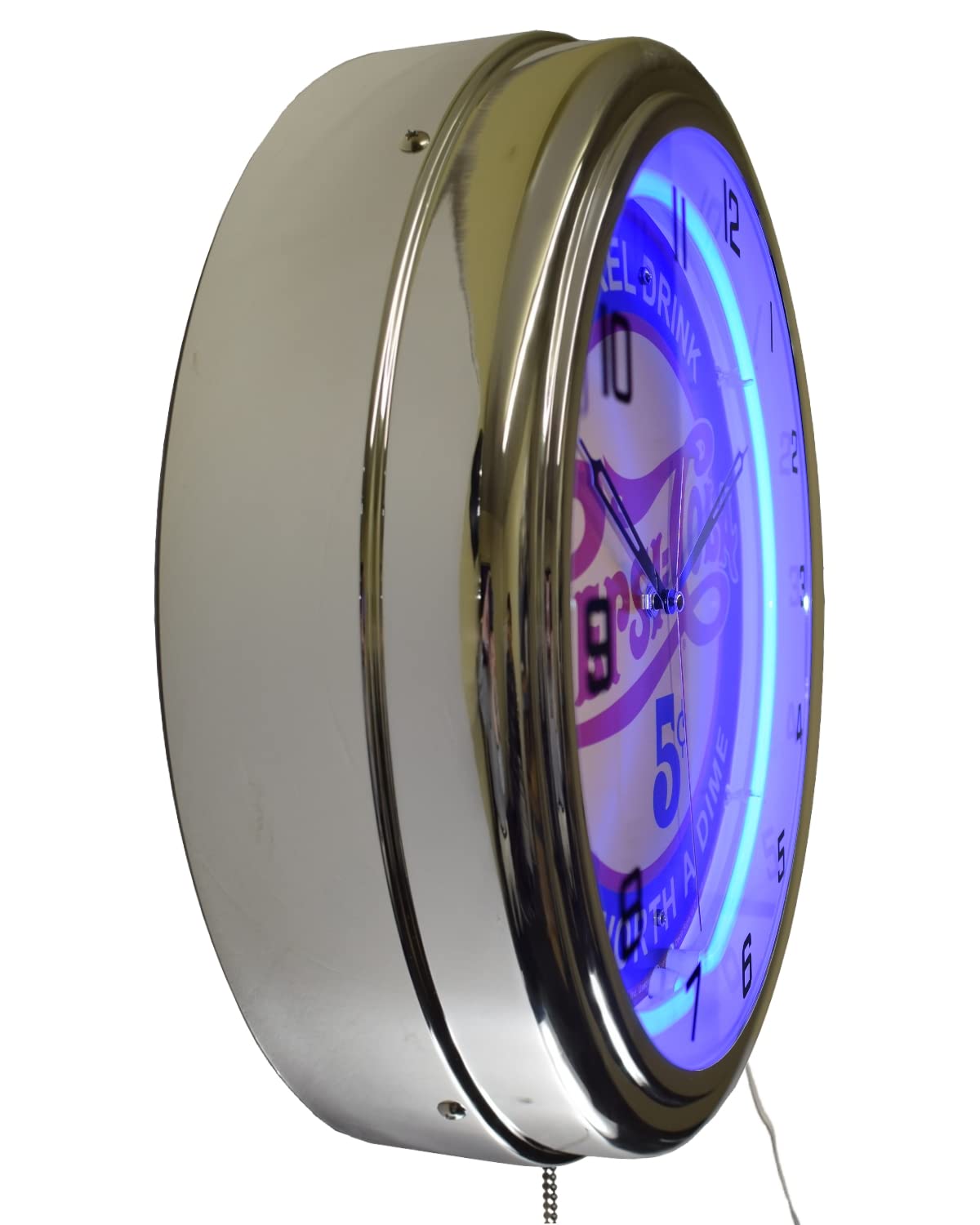 Amazon.com: A Nickel Drink Worth A Dime Vintage Sign Neon Clock