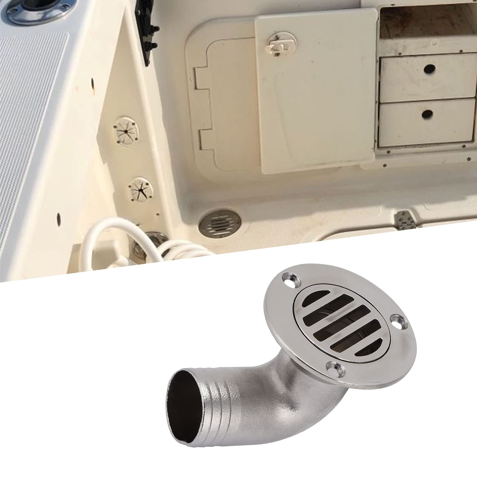 Boot dek afvoer, 316 roestvrij staal jacht dek afvoer drainage Marine hardware vervanging voor jacht vissersboot dek afvoer of badkamer afvoer Boot dek afvoer, 316 roestvrij staal jacht dek afvoer drainage Marine hardware vervanging voor jacht vissersboot dek afvoer of badkamer afvoer
