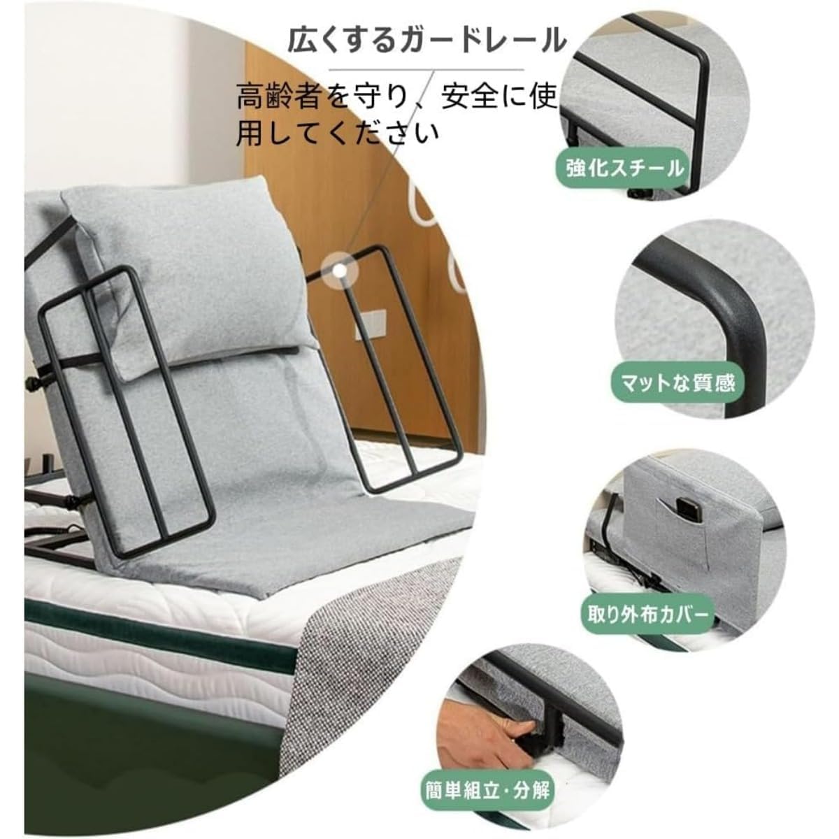 Amazon.co.jp: 電動ベッド背もたれ 座椅子 介護ベッド用 角度2°-65 