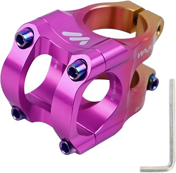 ROADNADO Bike Stem 31.8mm Handlebars 35mm Short MTB Stem Aluminum Alloy CNC Lightweight Bicycle Stem for MTB, BMX, Mountain Bike, Road Bike