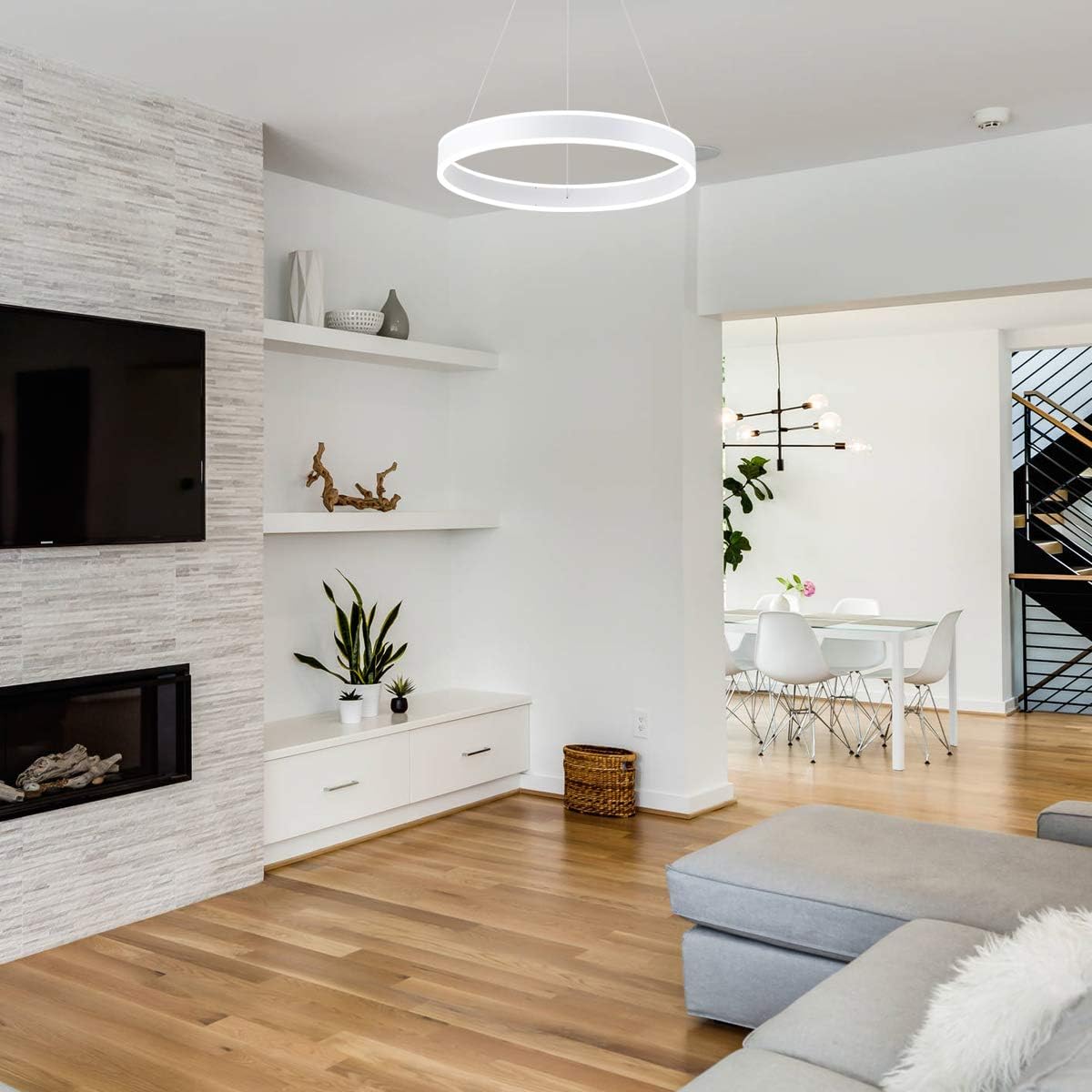 Exсluѕіvе Dіѕсоunt 60% Prісе Modern Dimmable LED Ring Chandelier Pendant Lighting, 23.62 White Circular Chandelier 2640lm 44W 4000K Neutral White Pendant Light for Kitchen Island Living Room Hallway Bar Kitchen Island Bеѕt Dеаl Modern Dimmable LED Ring Chandelier Pendant Lighting, 23.62 White Circular Chandelier 2640lm 44W 4000K Neutral White Pendant Light for Kitchen Island Living Room Hallway Bar Kitchen Island