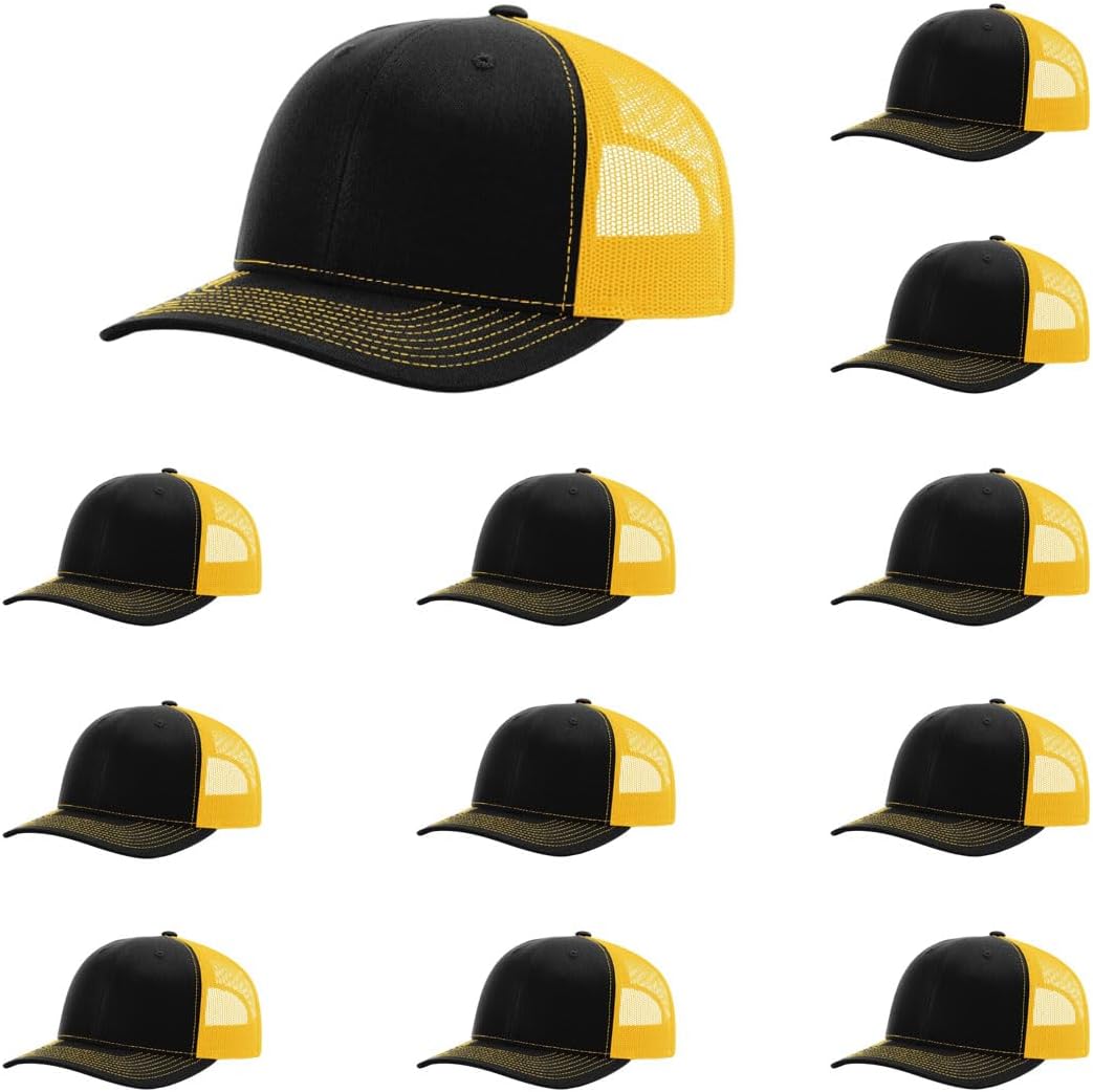 Richardson 112 Classic Six-Panel Adjustable Snapback Trucker Cap | Bulk Packs Available