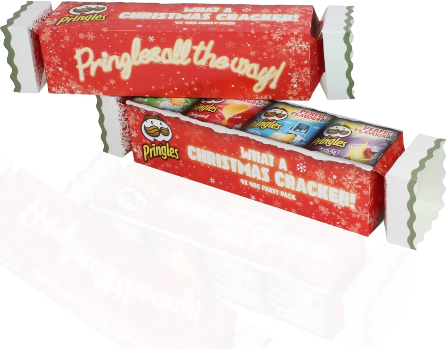 Pringles Cracker 8 x 40g Cans of Crisps Snacks Pringles Christmas