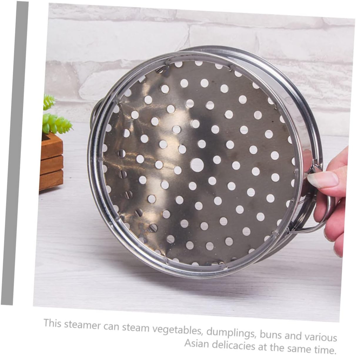 LIFKOME Stainless Steel Steamer Multi-functional Steamer for Cooking Gadgets Kitchen Appliances