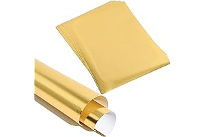 Enhance Your Crafts with Gold Metallic Foil Sheets (11 x 8.5 in, 50 Pack)
