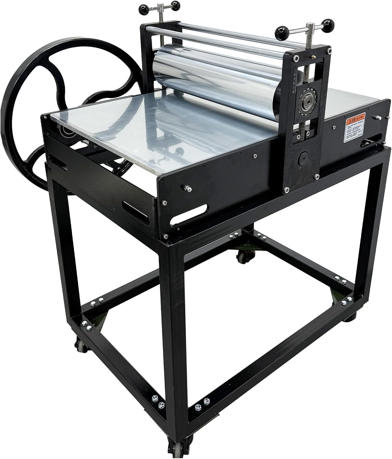 BEILOCKERY 20.5" x 31.5" Manual Slab Roller Printmaking Press Machine with Felt Mat, Adjustable Height, for Copperplate Woodblock Printing, Studio Printing Tabletop Studio Press