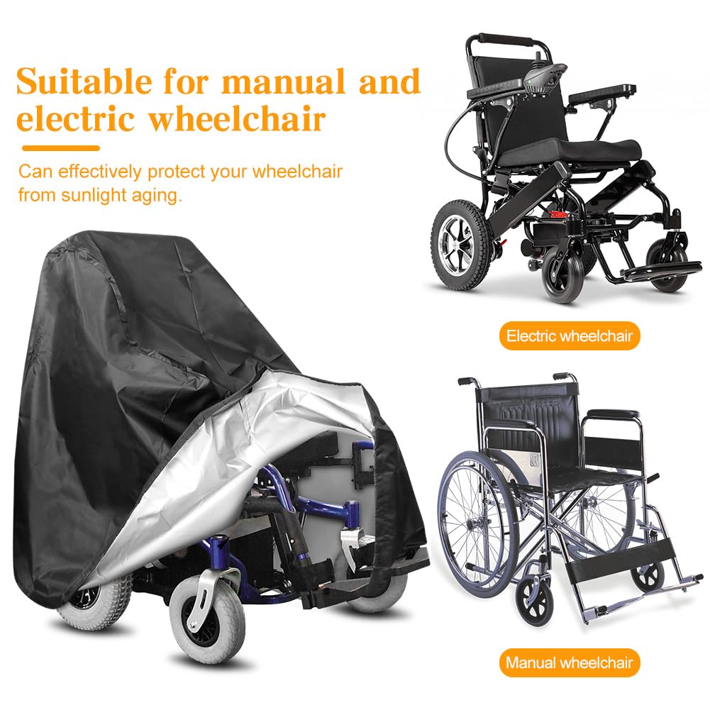 Funda para silla de ruedas, funda de almacenamiento para scooter de movilidad, funda para silla de ruedas eléctrica, funda para silla de ruedas para almacenamiento, funda impermeable para