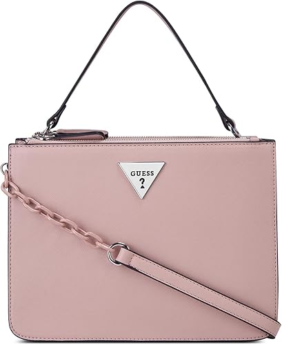 GUESS Factory Brisbin Satchel ROSA ROSA