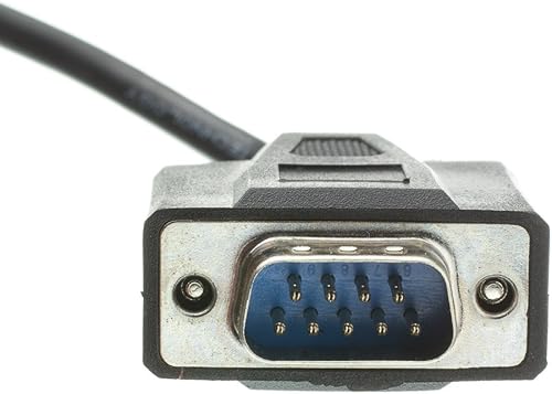 Vista 7 de CableWholesale Cable de extensión serie de 25 pies, DB9 macho a hembra, 28 AWG, conductor RS232 9, 1:1, beige, extensor serie macho a hembra