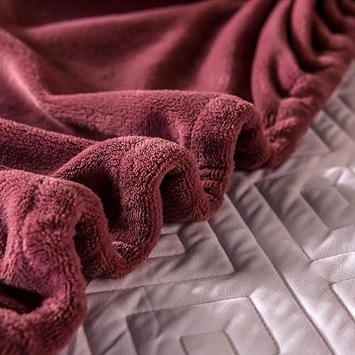 Miniatura 4 de Sábana de hotel urious, protector de colchón acolchado de algodón grueso de terciopelo coral, para dormitorio, habitación de invitados, casa de