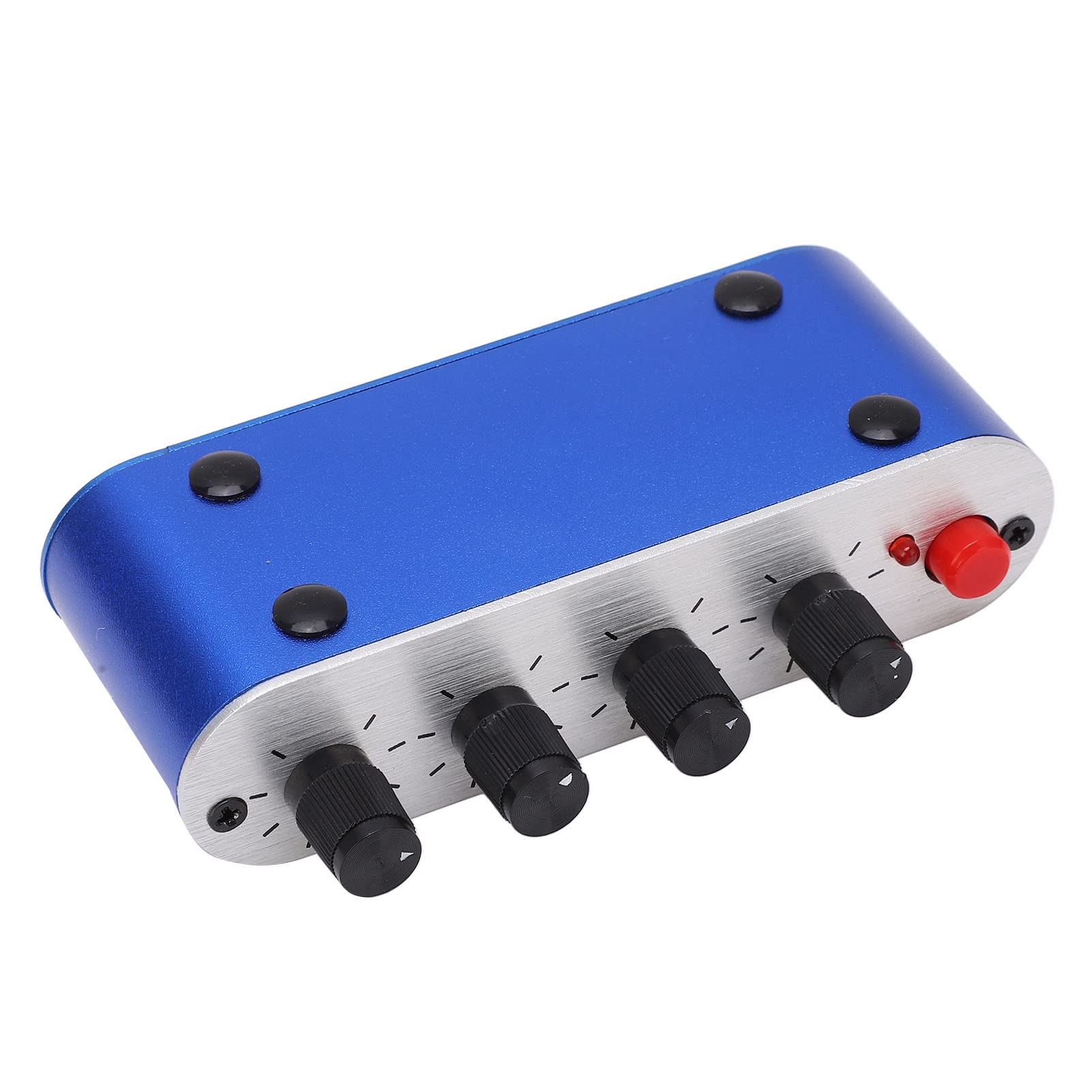 Stereo-Mischpult mit 4 Eingängen und 1 Ausgang, Tonmischer, Line-Mixer, Kopfhörerverstärker, DC 5‑12 V, 3,5-mm-Klinke, Hohe Stromstärke, 15 MA