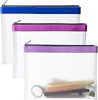 Vista 16 de Mr. Pen - Estuche transparente para lápices, paquete de 3, estuche transparente para lápices, bolsas para lápices