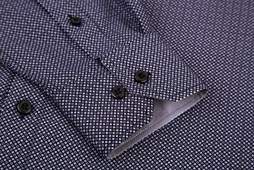 Alex Vando Mens Printed Dress Shirts Long Sleeve Regular Fit Button Down Shirt