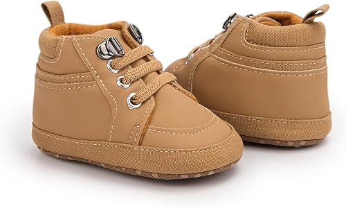 Miniatura 4 de Zapatos para bebés y niñas, tenis de tobillo alto, antideslizantes, suela suave, para niños pequeños, recién nacidos, primeros pasos, zapatos de cuna