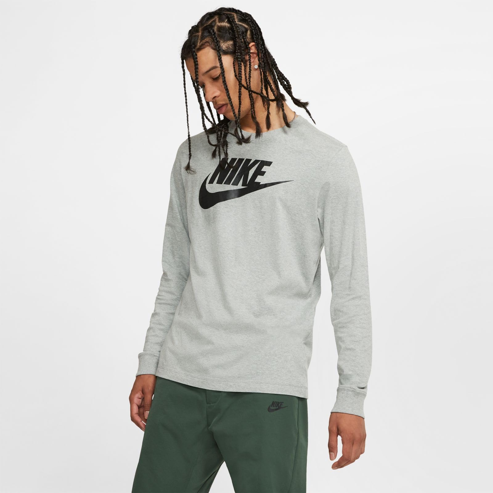 Nike Męski podkoszulek M Nsw Ls Tee Icon Futura
