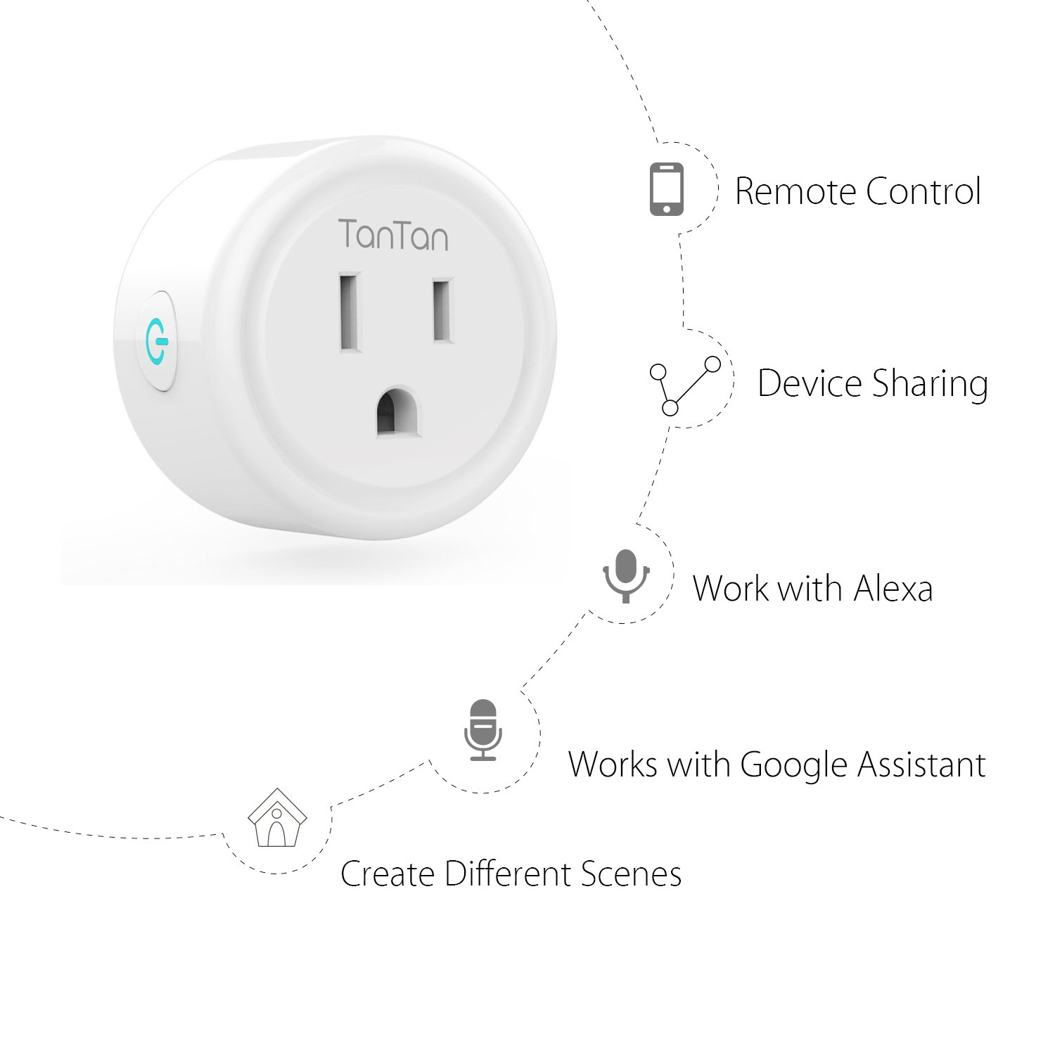 tantan smart plug alexa