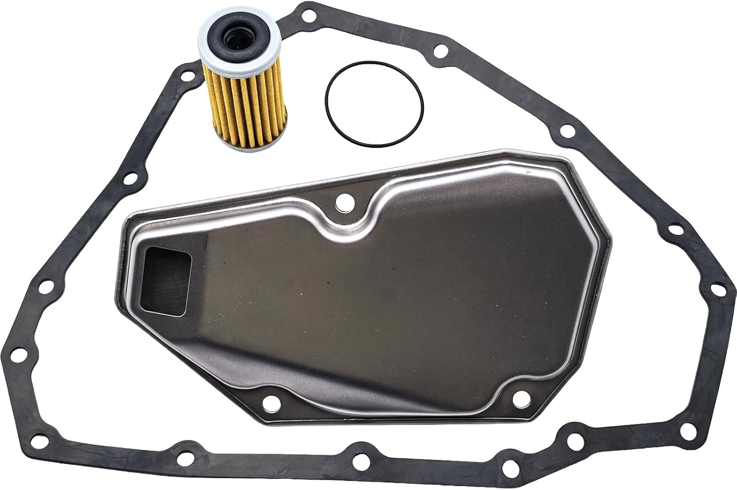 Automatic Transmission Filter Oil Pan Gasket Kit RE0F11A JF015E Compatible with Nissan 2013-2019 Sentra 2012-2019 Versa 2014-2019 Versa Note L4 1.6L 1.8L Replaces 317283JX0A 317283JX0B 31728-3JX0A