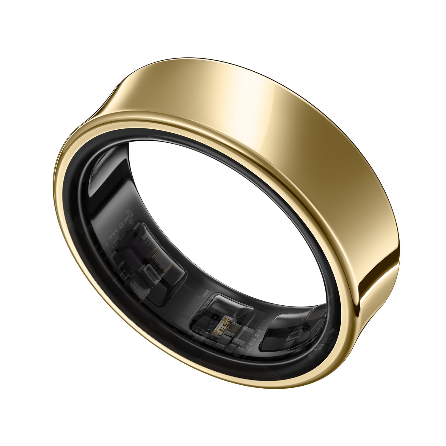 Samsung Galaxy Ring, Smart Ring, No Subscription Fee, AI-Powered Samsung Health, Sleep/Heart Rate/Stress Monitor, Size 8, Titanium Gold, 2 Year Manufacturer Extended Warranty (UK Version)