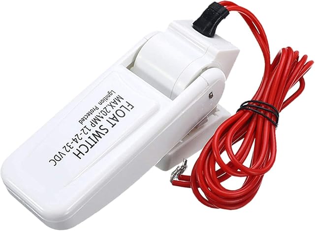 Tuoservo Bilge Pump Float Switch Automatic 12V 24V or 32V for Boat Yacht Caravan Camping Marine Fishing Water Pump Auto