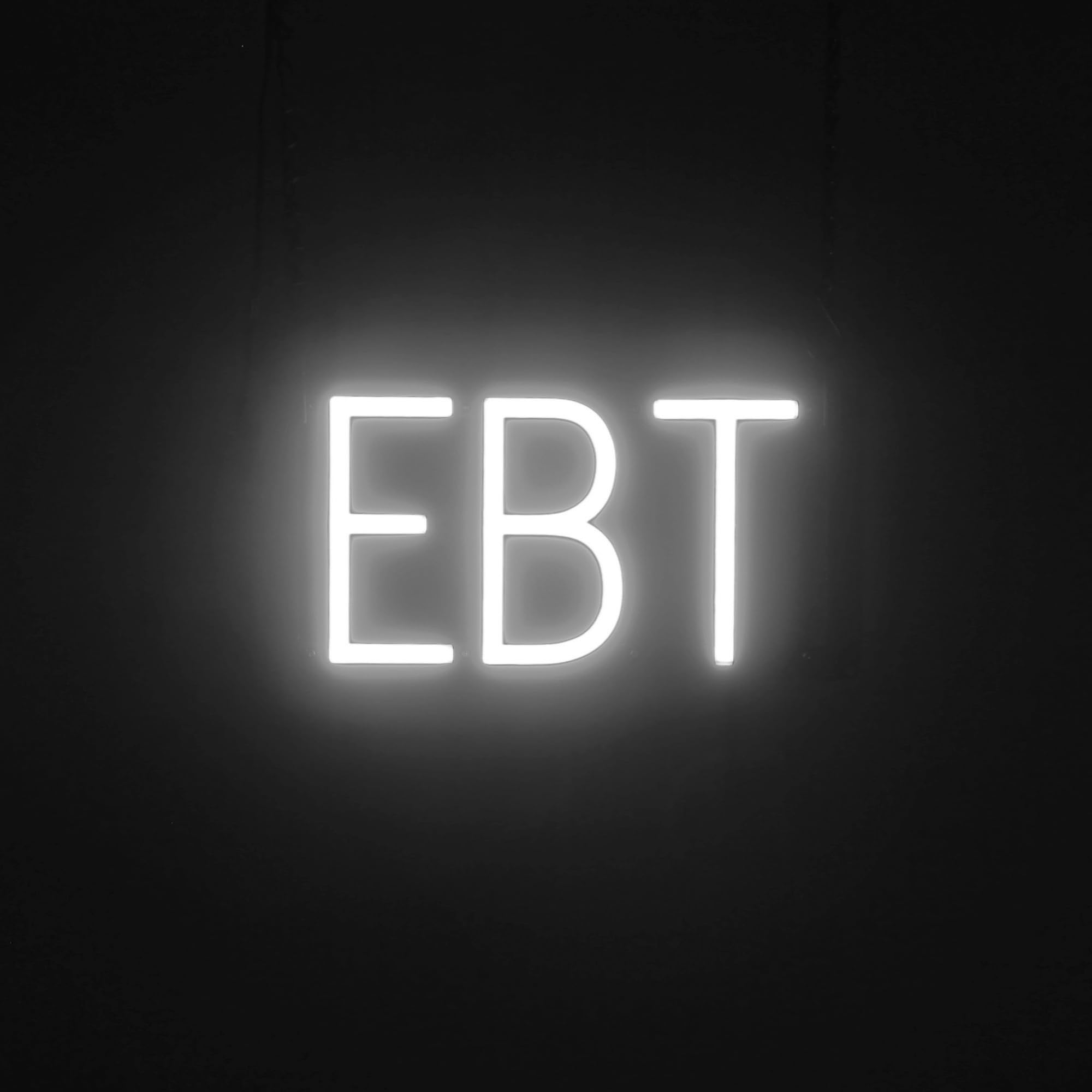 SpellBrite EBT Sign for Business | ATM & EBT-Related Sign with Neon Look, White LED Light Source | 12.5" x 6.3"