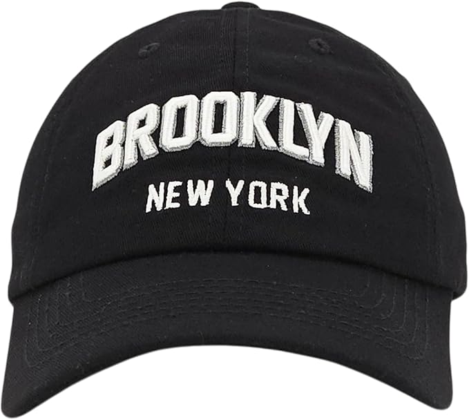 Gorra Brooklyn New York bordada 3D - Negro miniatura 2