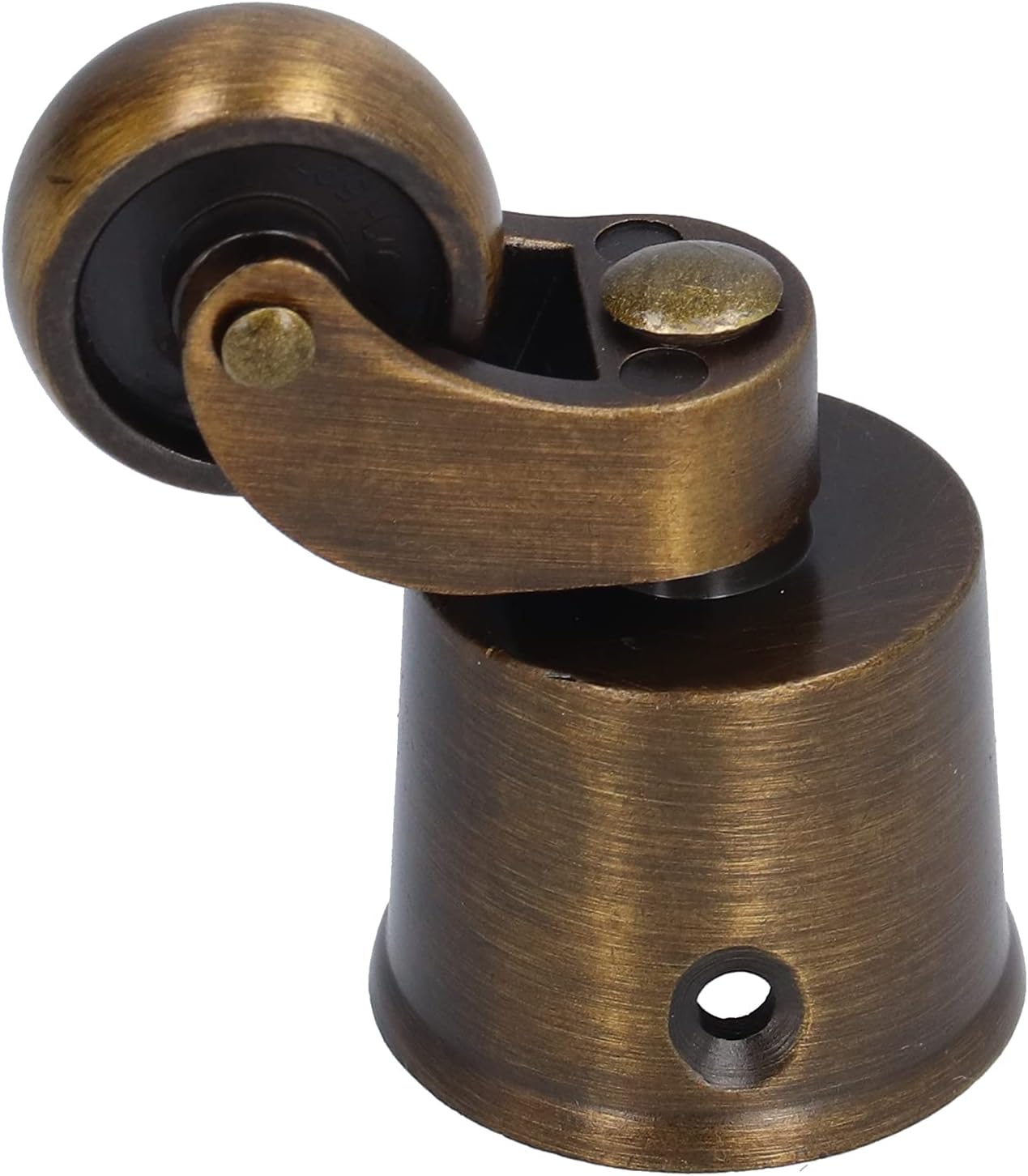 Round Cup Swivel Casters 360° Rotate Zinc Alloy Vintage Matte Silent Furniture Wheels for Piano Legs Sofas Booths Bookshelves Toy Storage Boxes