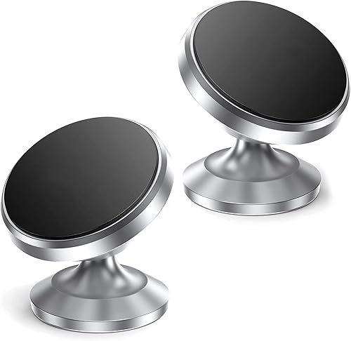Paquete de 2 soportes de teléfono para automóvil, soporte de teléfono de absorción súper fuerte, rotación de 360 grados, soporte para tablero de