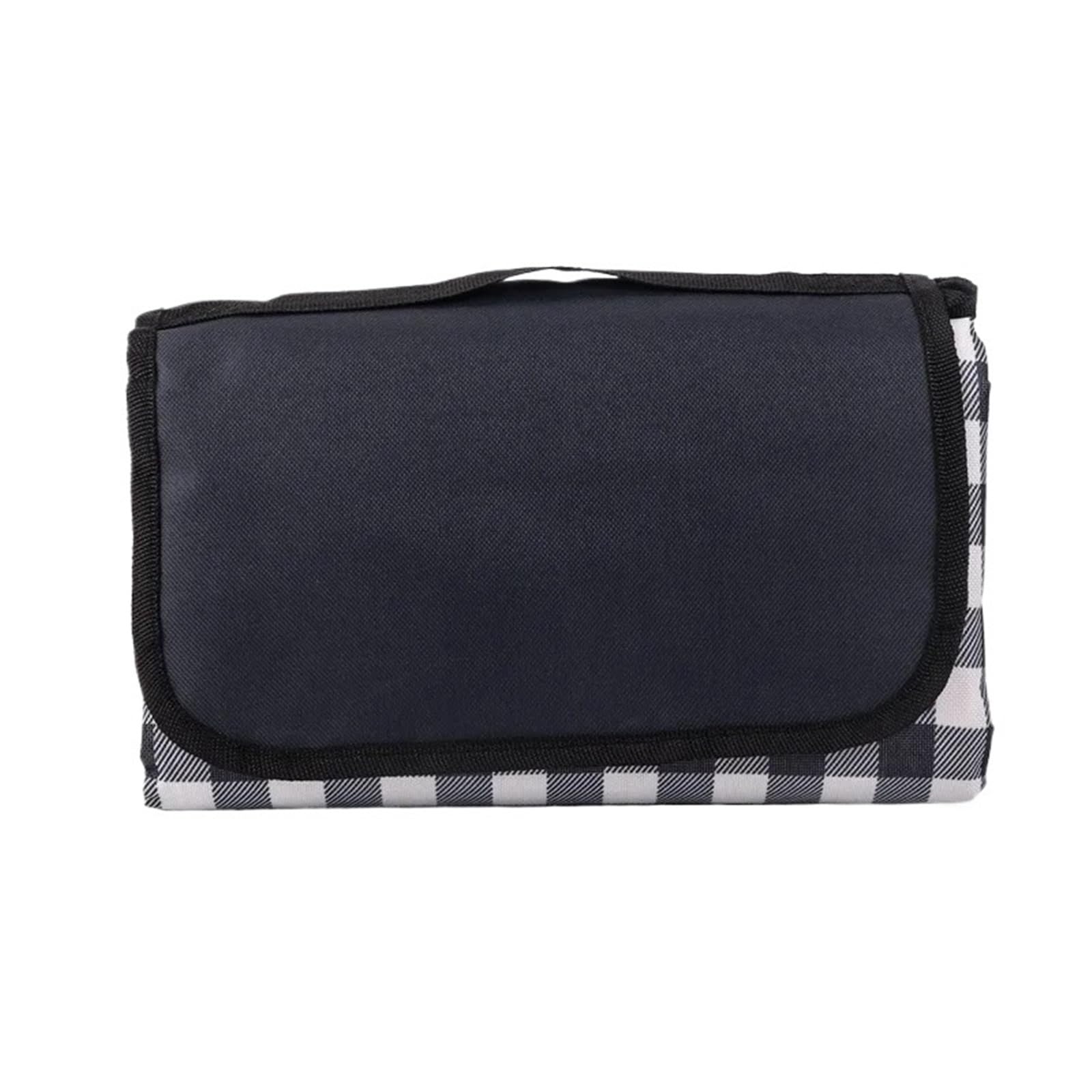 1 pezzo di stoffa impermeabile stuoia da picnic all'aperto campeggio primaverile gita spiaggia portatile panno Per Campeggio E Picnic(Black,150x150cm)