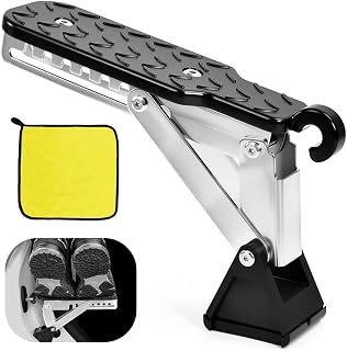Auto Türstufe Dachbox 200kg Tragfähigkeit Klappbarer Trittbretter Auto universal Verstellbare Türstufe Fahrzeug Türpedal mit Pufferkissen Universal car Pedal Door Step für SUV/RV/LKW