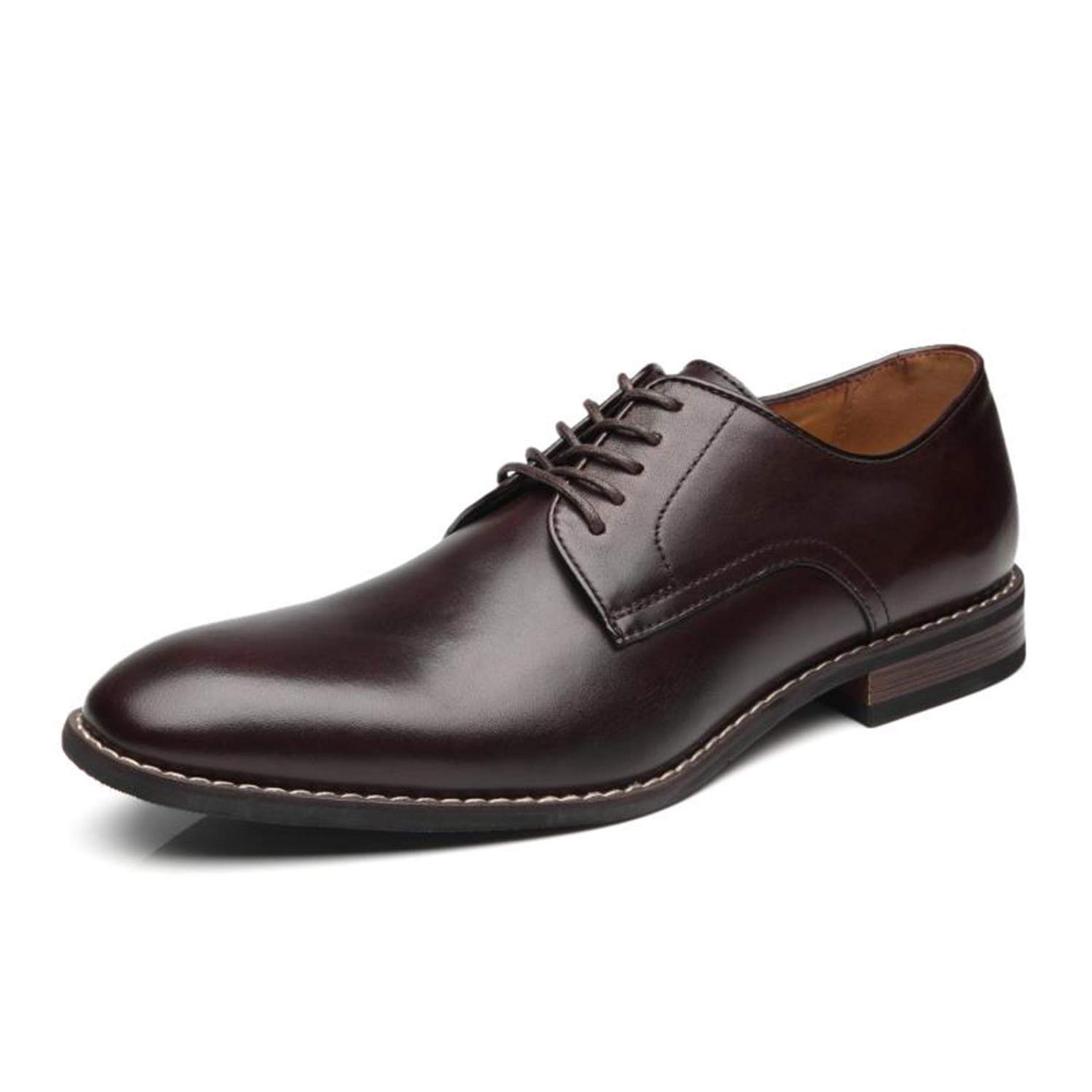 La Milano Sapato social masculino com cadarço Oxford clássico moderno formal negócios confortável sapatos sociais para homens