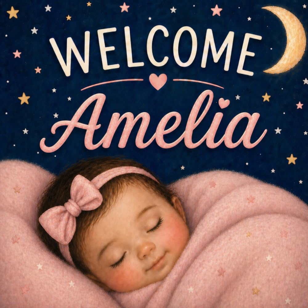 Welcome, Amelia: A Story of Love, Joy, and New Life: A Personalized New Baby Keepsake Book for Girls Named Amelia – A Meaningful Gift for Baby ... Hearts Personalized Name Series (Amelia))