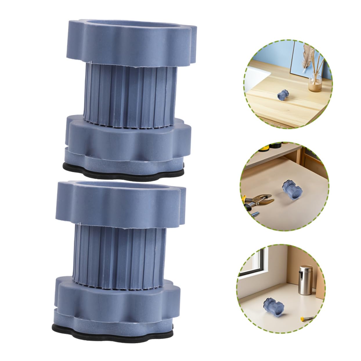 PartyKindom 8 Pezzi Pz Pad Antivibrazione Regolabili e Asciugatrice Base Ammortizzante Antiscivolo Altezza Variabile Supporto Stabilizzatore Riduzione Rumore e Materiale Resistente e Facile da