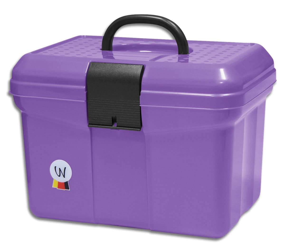Waldhausen Grooming Box with Handle Lockable Adjustable Divider Grooming Box Purple