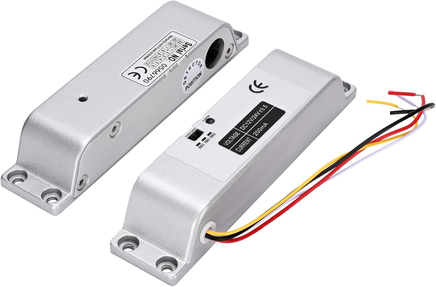 Electric Drop Bolt Lock NC Mode Fail Safe DC 12V Electronic Bolt Door Lock for Access Control System with Time Delay