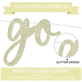 BEISHIDA Light Gold Go Shawty It\'s Your Birthday Banner - NO DIY - Hip Hop Theme Glitter Happy Birthday Banner - Pre-Strung - Black Rap Theme Happy Birthday Sign for Man Women birthday Party Supply