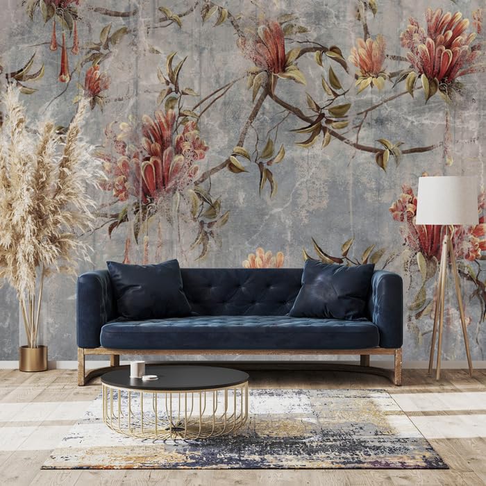 Muralo - Tapeta 3D z włókniny - fototapeta z efektem 3D - tapeta do salonu, sypialni, tapeta ścienna - fototapeta - motyw kwiatów - szer. 450 cm x wys. 300 cm