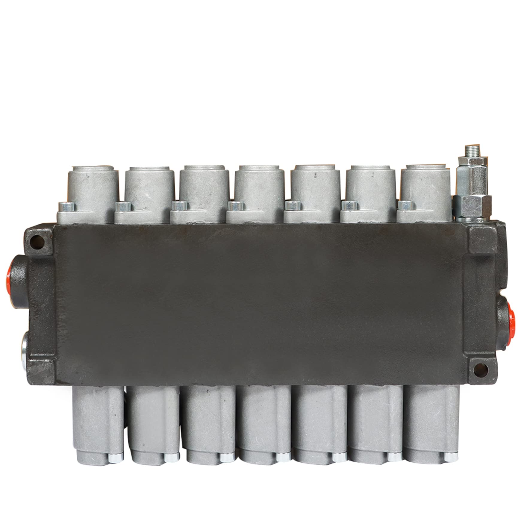 Valvola direzionale idraulica, 7 bobine valvola di carico idraulico 13 gpm, porte sae, valvola a doppia azione 3600 psi valvola direzionale p60 per trattori piccoli trattori caricatori