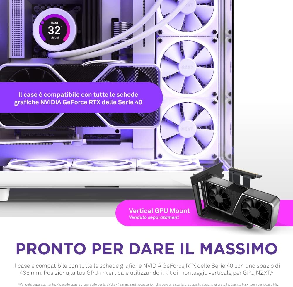 H9 Elite Case per PC gaming mid-tower ATX a doppia camera - Case PC - Immagine 7