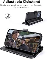 Vista 4 de OCASE Compatible with iPhone 14 Pro Max Wallet Case, PU Leather Flip Folio Case with Card Holders RFID Blocking Stand [Shockproof TPU Inner Shell]