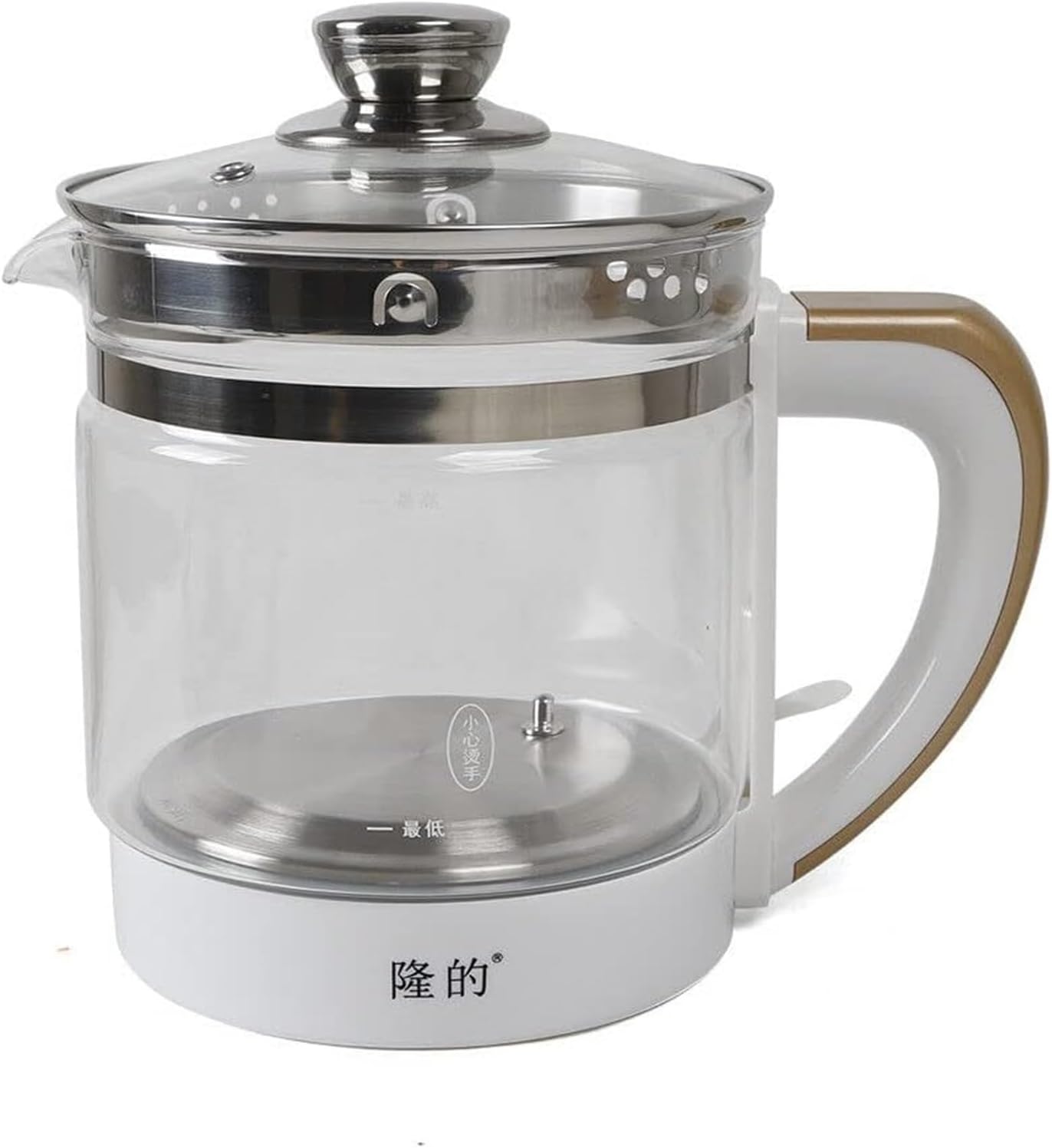 coffee percolator Electric Kettles Health Pot Automatic Thickening Glass Multi-function Kettle,18 cooking options,Smart touch screen,Gift steamed egg rack,for brewing coffee, boiling porridge,teaming