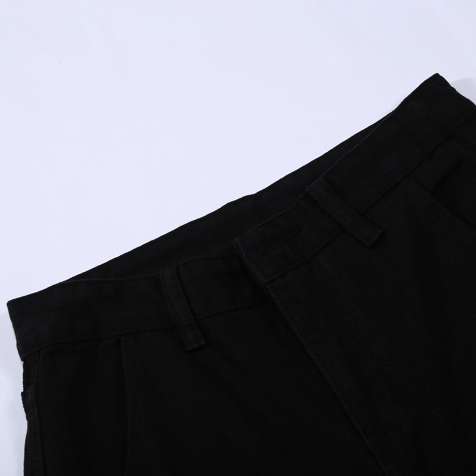 Generico Jeans Baggy Uomo Flared Invernali Bootcut Y2K Loose Pantaloni Zampa Larghi Cargo Slim Fit Jins Moto Strappati Elefante Salopette
