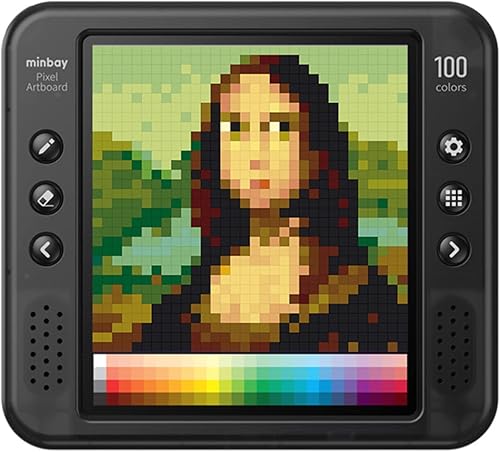 minbay Tableta de trabajo Pixel Art, tablero de garabatos, tablero electrónico, regalos de tableta de dibujo para entusiastas de la pintura, tablero