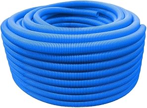 1/2" x 100 ft. ShurTek® Flexible Corrugated Blue HDPE Non Split Tubing Wire Loom
