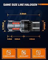 Vista 7 de SEALIGHT 7443 7440 Bombilla LED Roja para Luces de Freno, T20 7441 7444 992 W21W Bombilla LED con Proyector para Luces Traseras de Parada, Luces