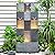 Bumilgar 45.3 Inch Garden Water Fountains Outdoor for Garden, Patio, Backyard, Deck, Porch and Home Art Decor, 3 Tiers Modern Cascading Outdoor Waterfall Fountain with Lights