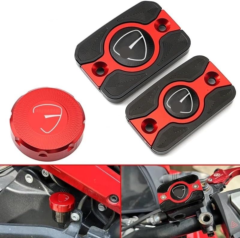 Guard Rear Brake Fluid Reservoir for Monster 821 796 795 696 695 for Scrambler 400 800 1100 Accessories Front Brake Clutch Rear Brake Fluid Reservoir Cover
